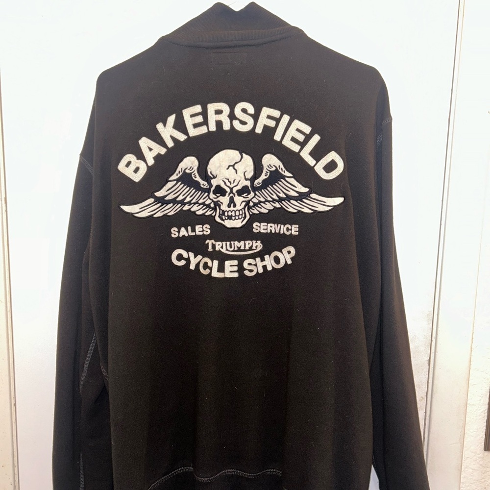 Lucky Brand Triumph motorcycle zip up men’s jacket